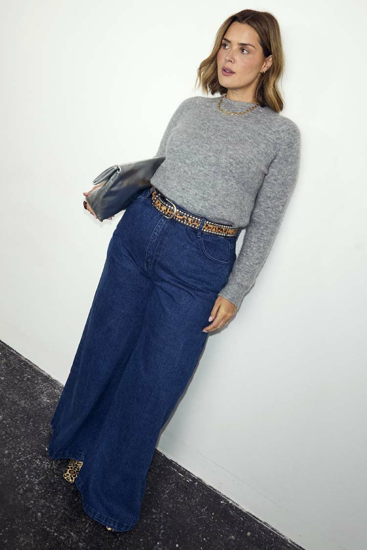 Blue Denim Pallazzo Jan Jean | Never Fully Dressed Exclusive