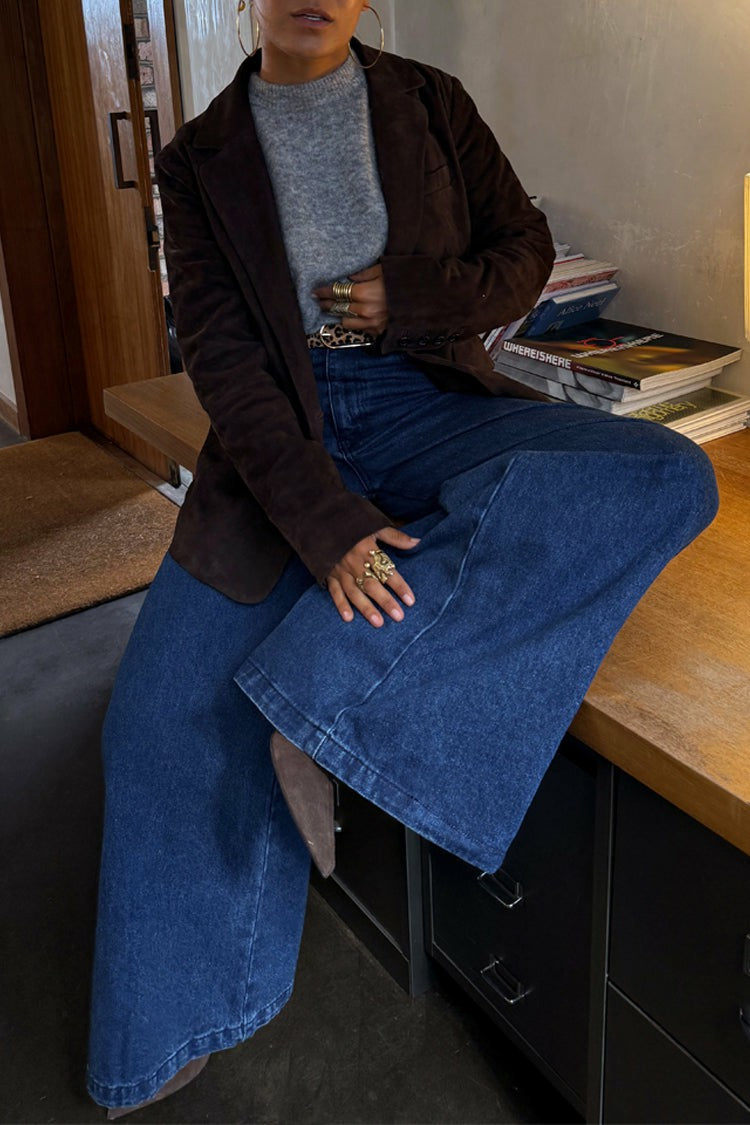 Blue Denim Pallazzo Jan Jean | Never Fully Dressed Exclusive