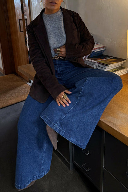 Blue Denim Pallazzo Jan Jean | Never Fully Dressed Exclusive