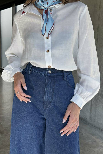 Blue Denim Pallazzo Jan Jean | Never Fully Dressed Exclusive