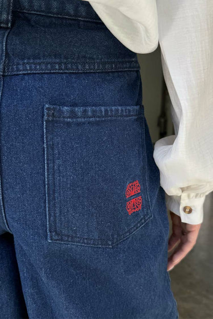 Blue Denim Pallazzo Jan Jean | Never Fully Dressed Exclusive