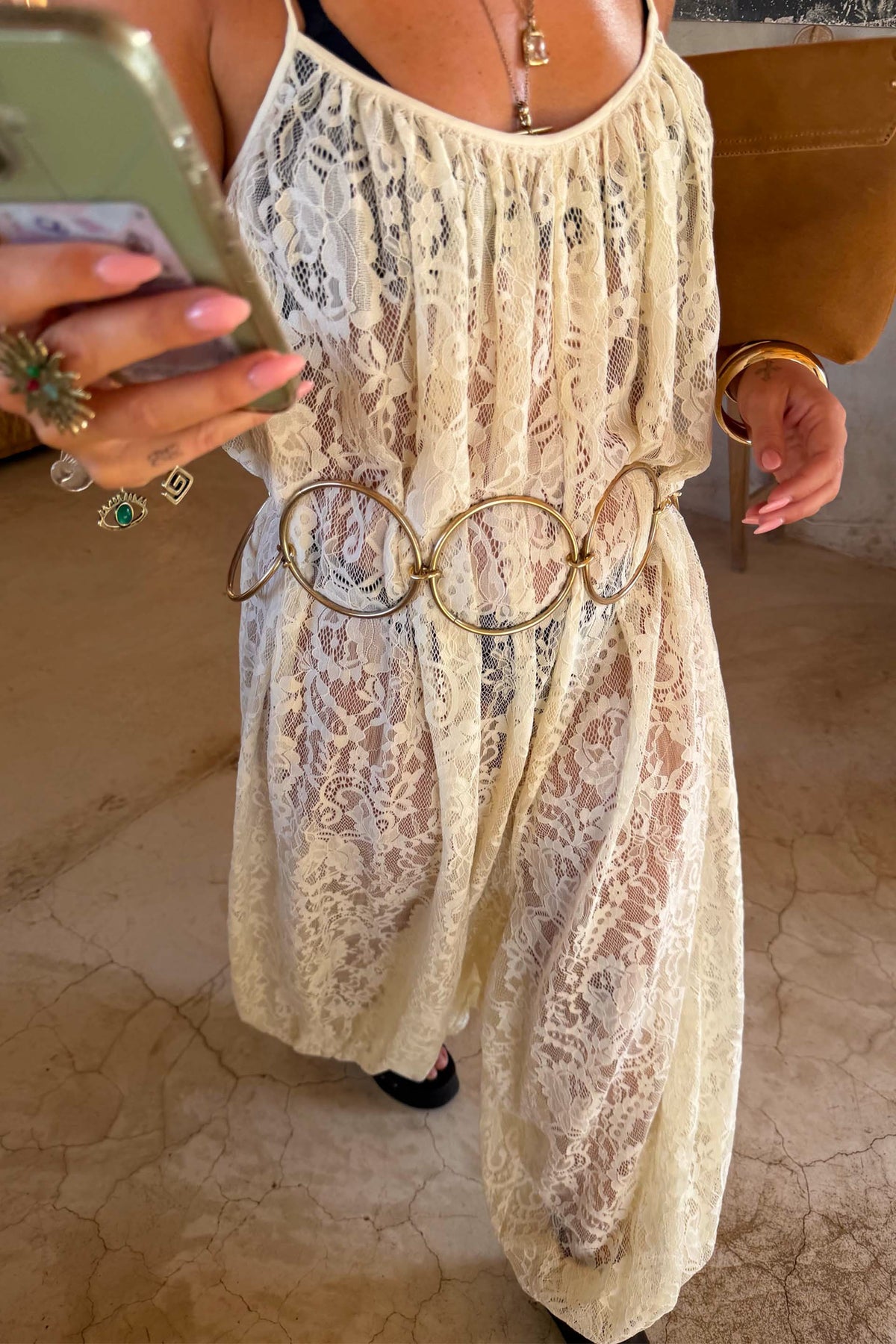 Cream Lace Balloon Jumpsuit | Never Fully Dressed Great Value