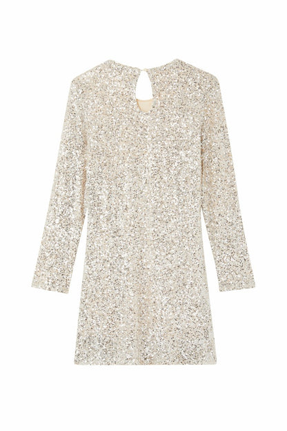 Silver Sequin Mini Soho Dress | Never Fully Dressed Quality