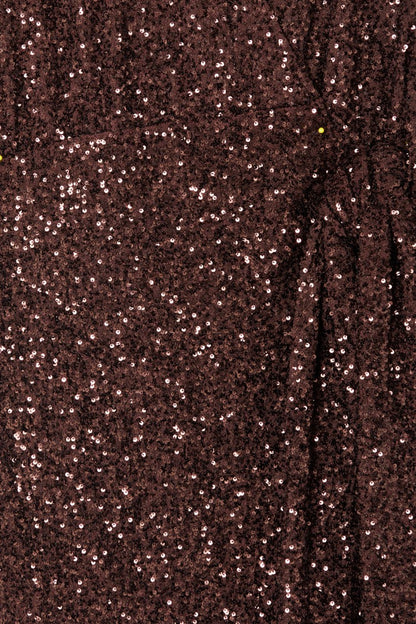 Chocolate Sequin Vienna Dress | Never Fully Dressed Trending