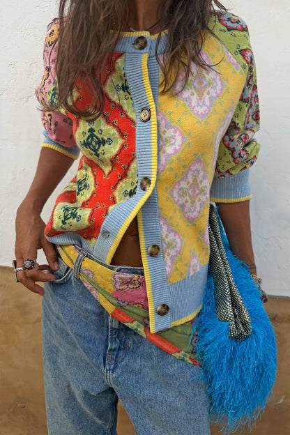 Pink Mix Tile Large Scarf | Never Fully Dressed Discount