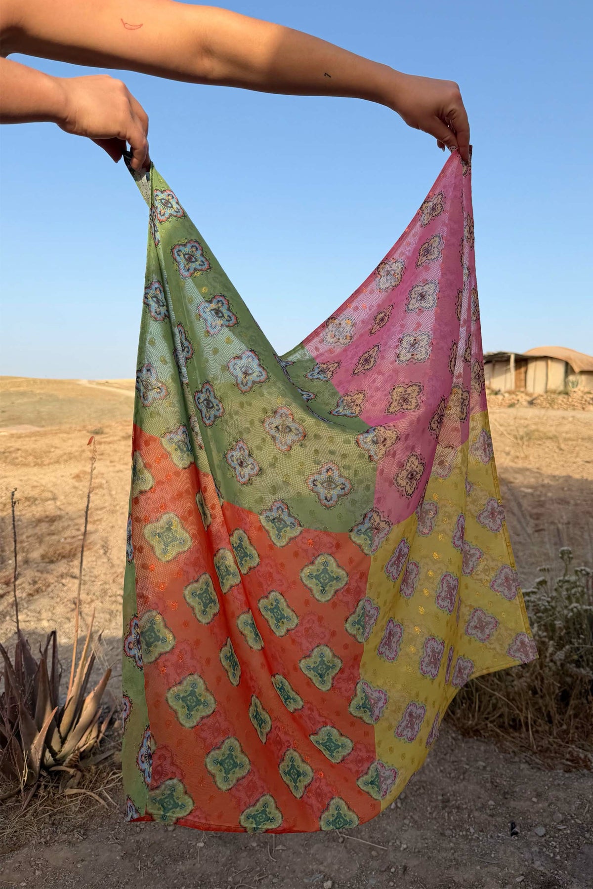 Pink Mix Tile Large Scarf | Never Fully Dressed Discount