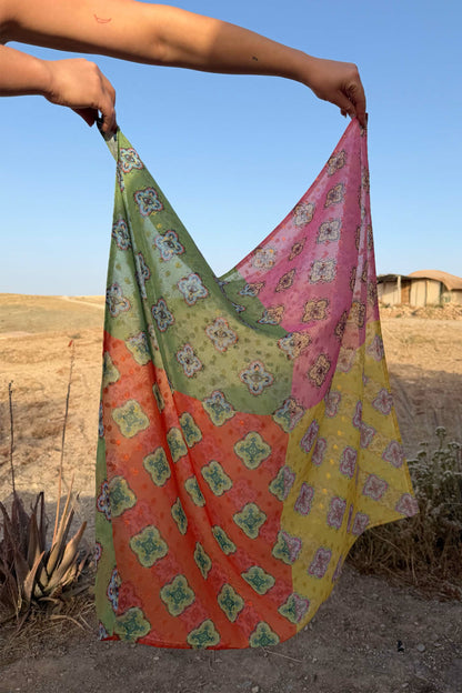 Pink Mix Tile Large Scarf | Never Fully Dressed Discount
