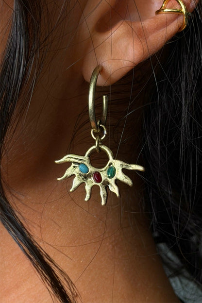 Deloris Sun Hoop Earrings - Limited Edition - Never Fully Dressed | Never Fully Dressed New