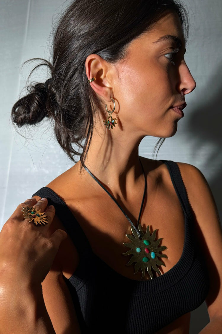 Deloris Sun Hoop Earrings - Limited Edition - Never Fully Dressed | Never Fully Dressed New