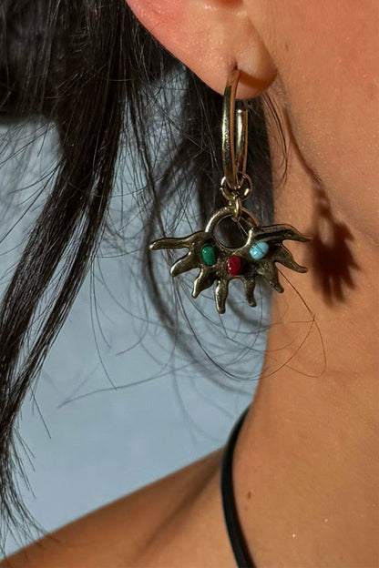 Deloris Sun Hoop Earrings - Limited Edition - Never Fully Dressed | Never Fully Dressed New