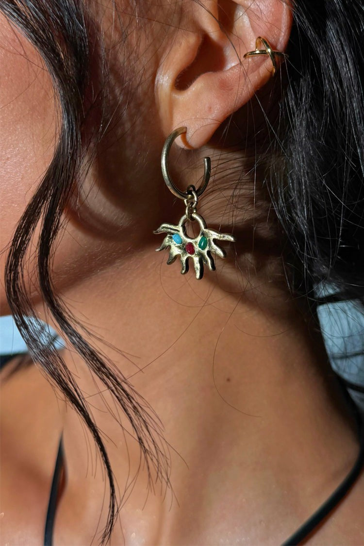 Deloris Sun Hoop Earrings - Limited Edition - Never Fully Dressed | Never Fully Dressed New