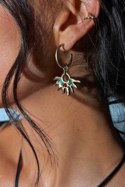 Deloris Sun Hoop Earrings - Limited Edition - Never Fully Dressed | Never Fully Dressed New