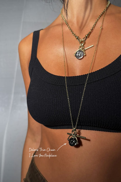 Deloris by Lucy Aylen I Love You Necklace | Never Fully Dressed Great Value