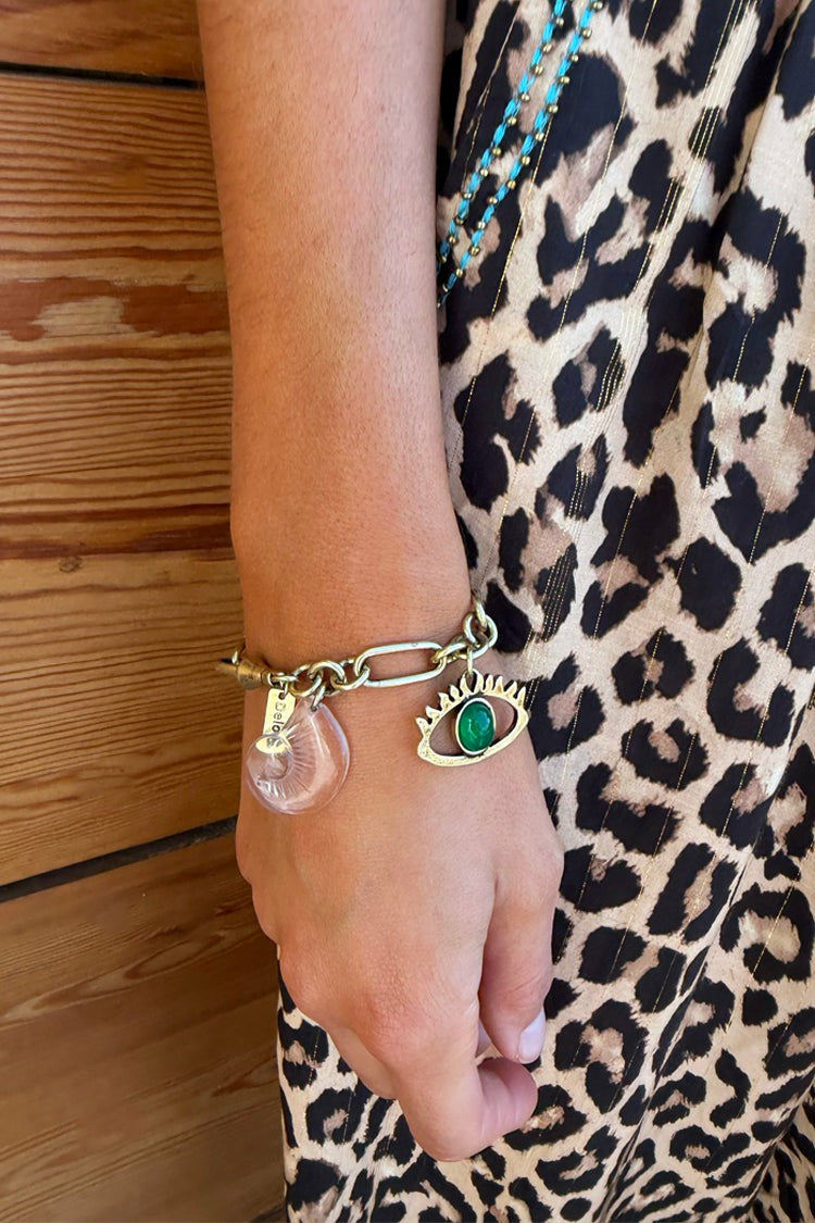Deloris Charm Bracelet in Brushed Gold - Limited Edition - Never Fully Dressed | Never Fully Dressed Quality