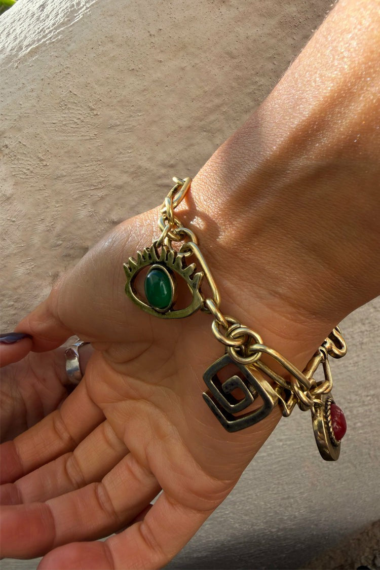 Deloris Charm Bracelet in Brushed Gold - Limited Edition - Never Fully Dressed | Never Fully Dressed Quality