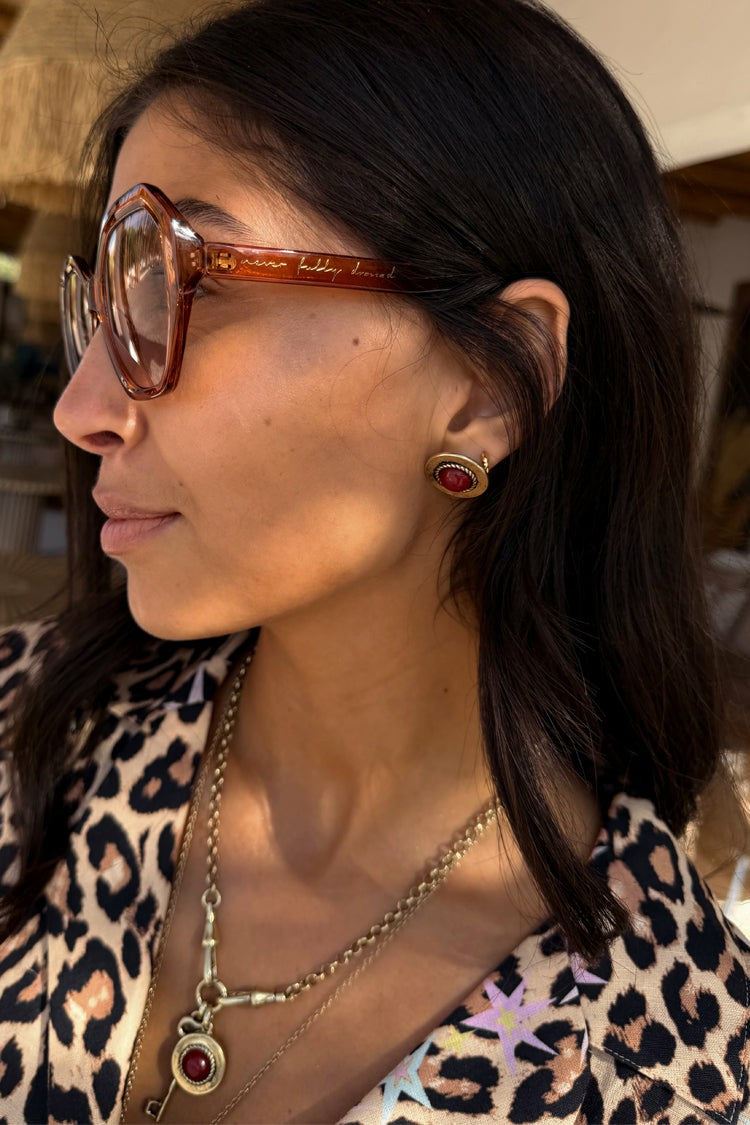 Deloris Red Circle Earrings - Limited Edition - Never Fully Dressed | Never Fully Dressed Trending
