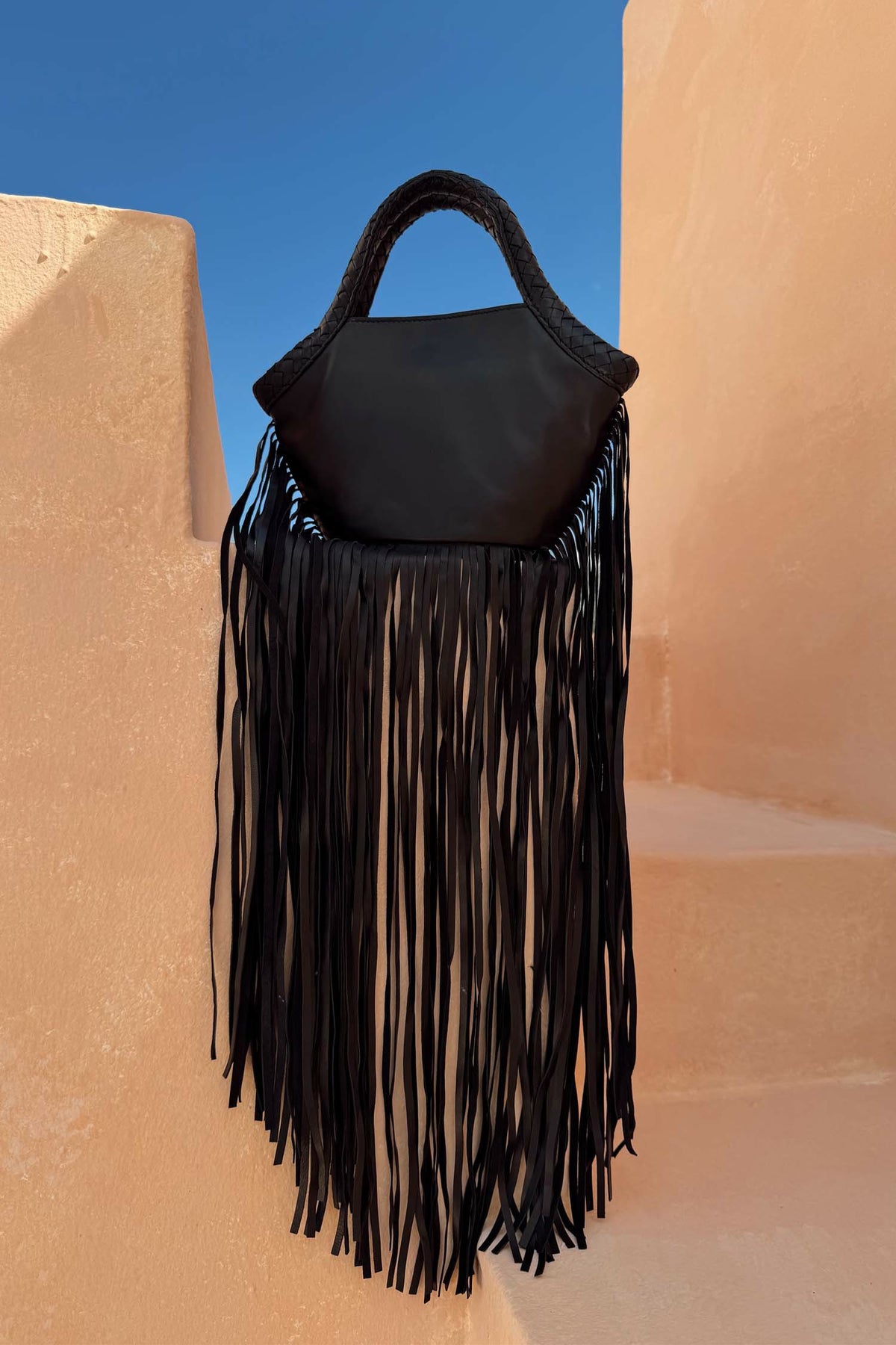 Leather Fringe Bag | Never Fully Dressed Essential