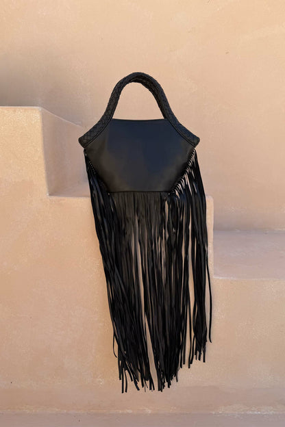 Leather Fringe Bag | Never Fully Dressed Essential