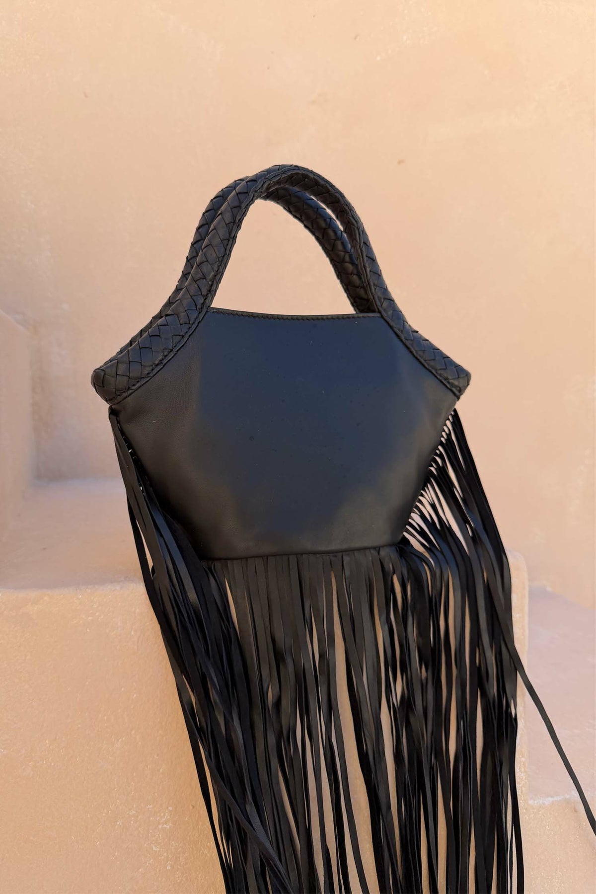 Leather Fringe Bag | Never Fully Dressed Essential