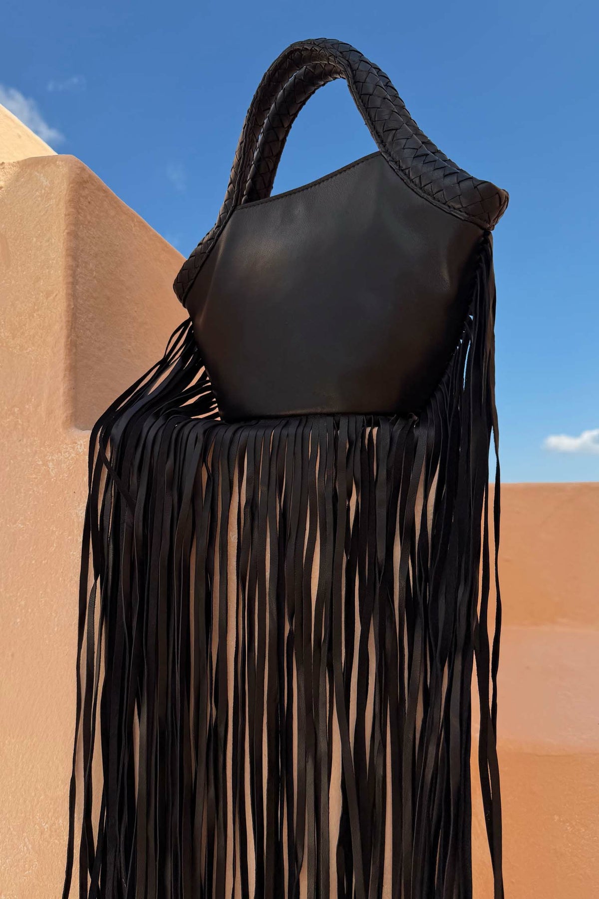 Leather Fringe Bag | Never Fully Dressed Essential