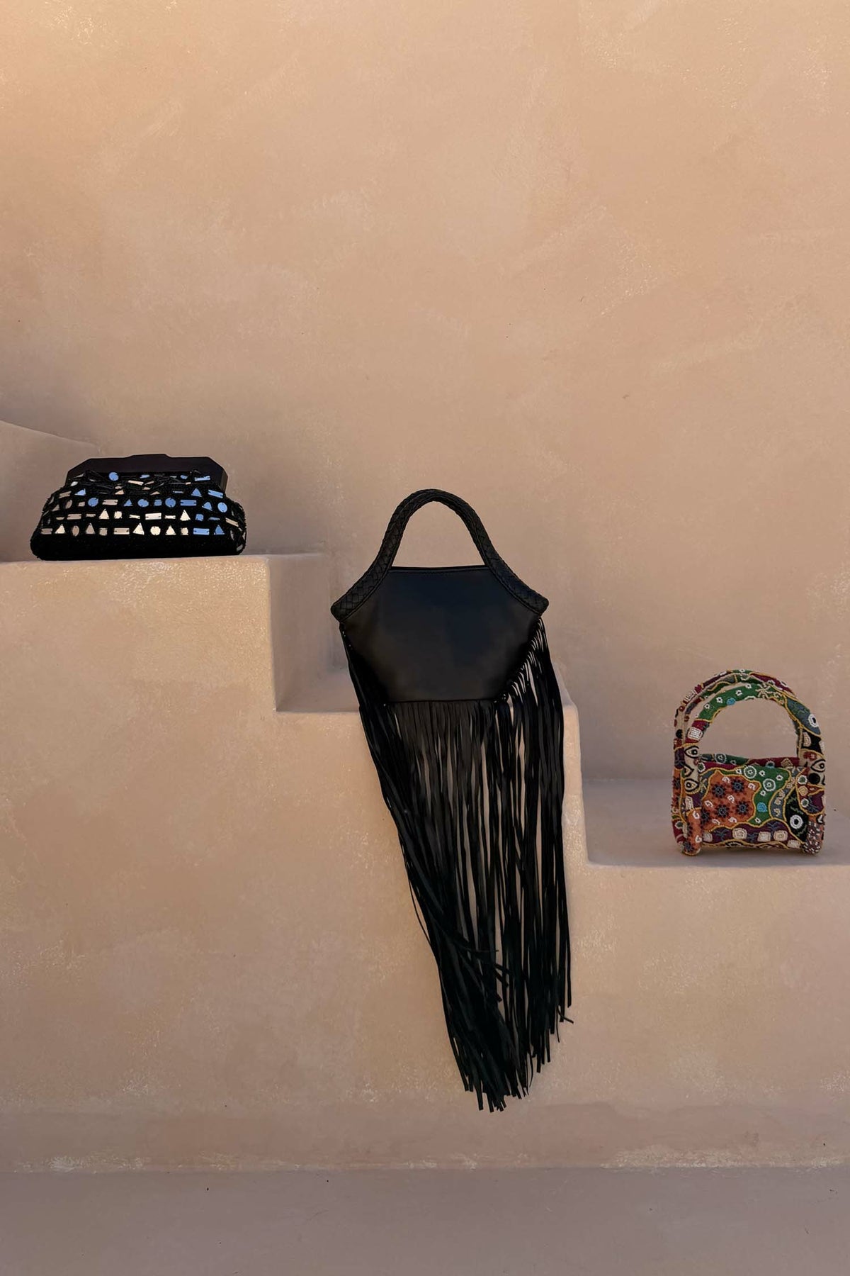 Leather Fringe Bag | Never Fully Dressed Essential