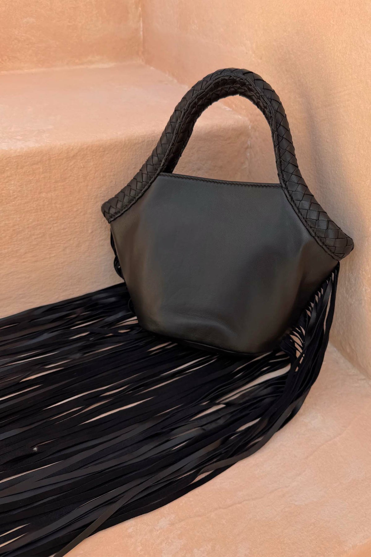 Leather Fringe Bag | Never Fully Dressed Essential