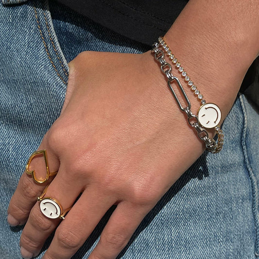Bespoke Chain Bracelet with T Bar Silver | Never Fully Dressed New