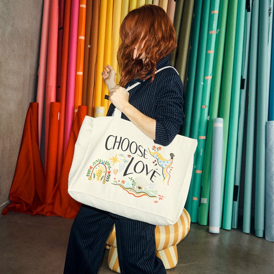 Choose Love Tote Bag - 50% Donated to Choose Love - Never Fully Dressed | Never Fully Dressed Deals