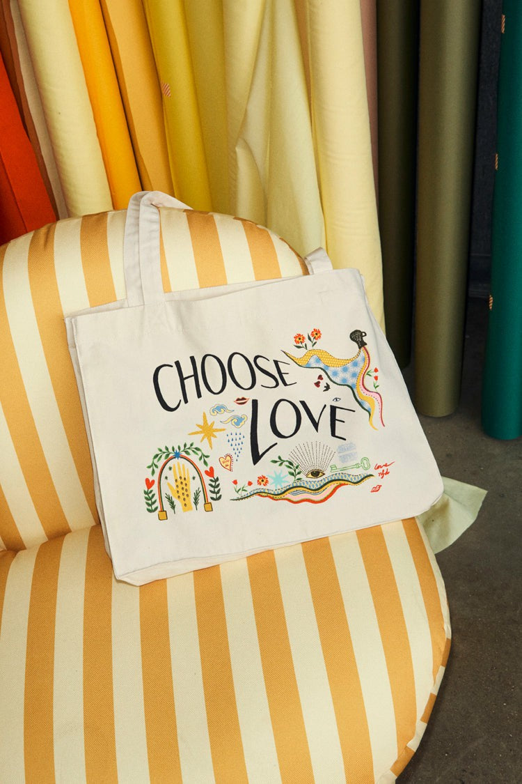 Choose Love Tote Bag - 50% Donated to Choose Love - Never Fully Dressed | Never Fully Dressed Deals