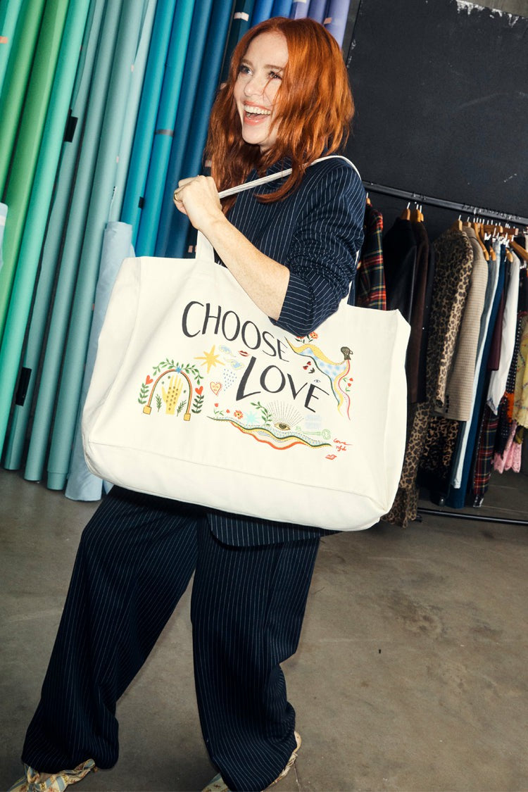 Choose Love Tote Bag - 50% Donated to Choose Love - Never Fully Dressed | Never Fully Dressed Deals