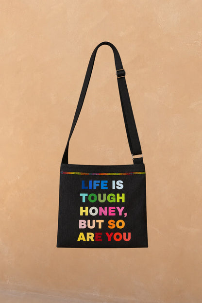 Charcoal Life Is Tough Honey Drainage Bag | Never Fully Dressed Discount