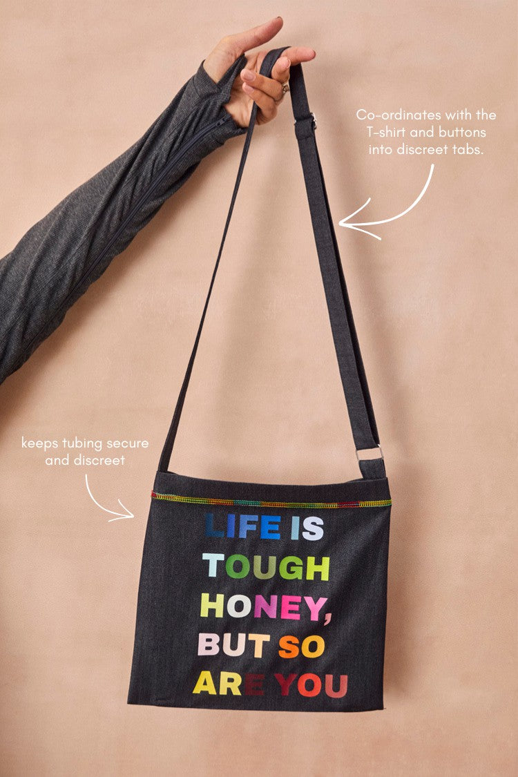 Charcoal Life Is Tough Honey Drainage Bag | Never Fully Dressed Discount