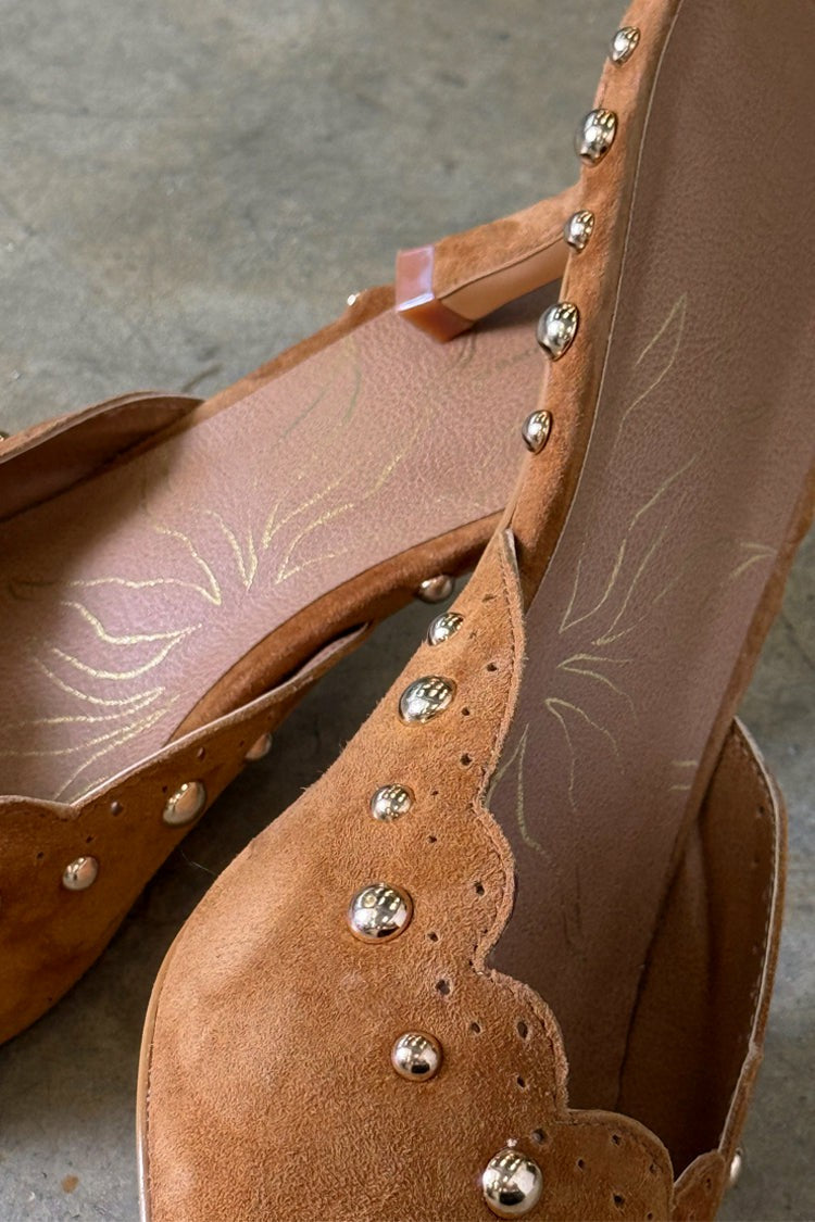 Suede Scallop City Mules | Never Fully Dressed Quality