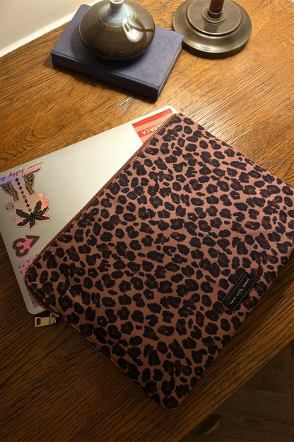 Blue & Burgundy Poppy Laptop Case | Never Fully Dressed Premium
