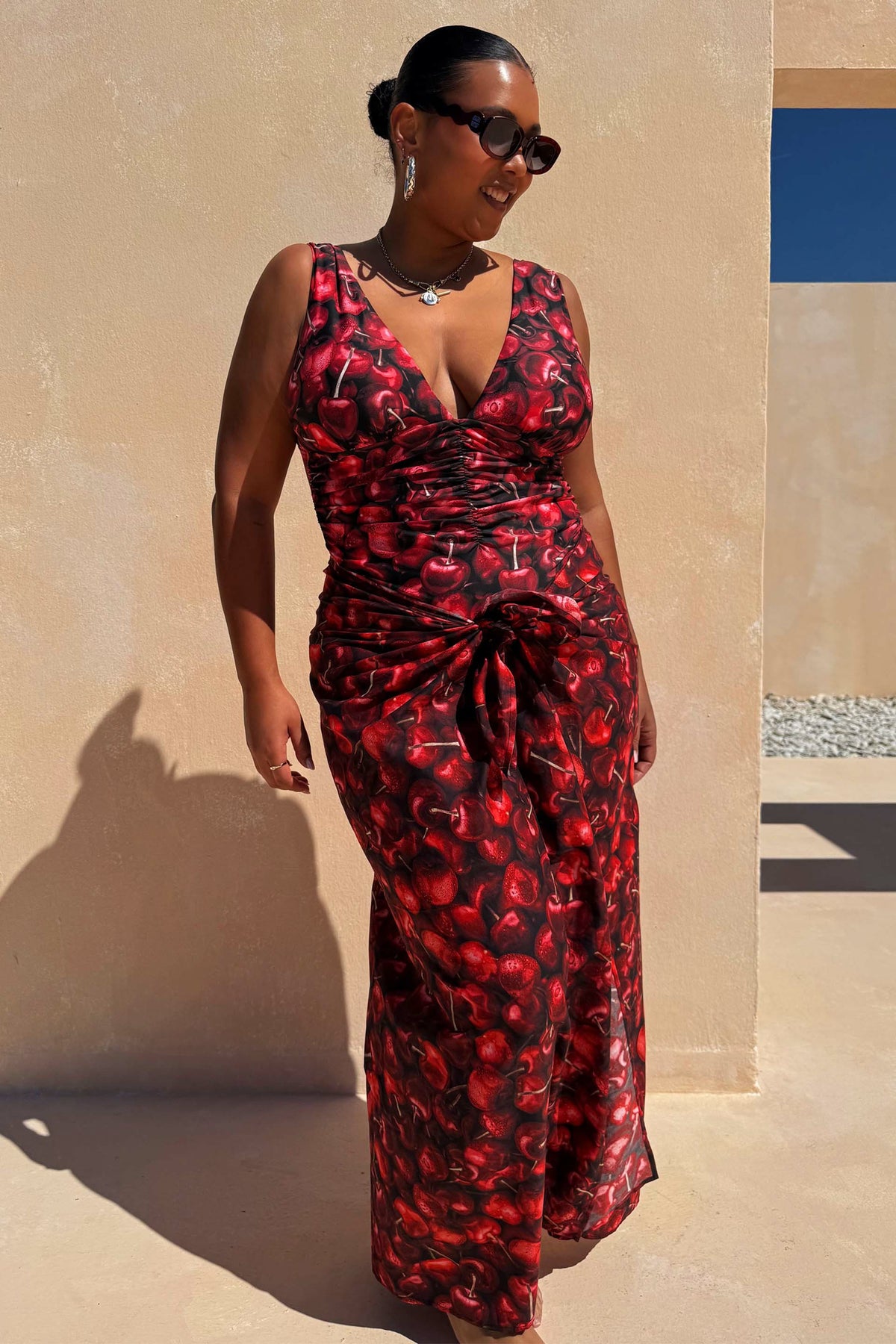 Black Cherry Sarong | Never Fully Dressed Featured