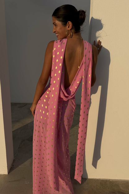 Pink Sophie Dress with Gold Fleck | Never Fully Dressed Value