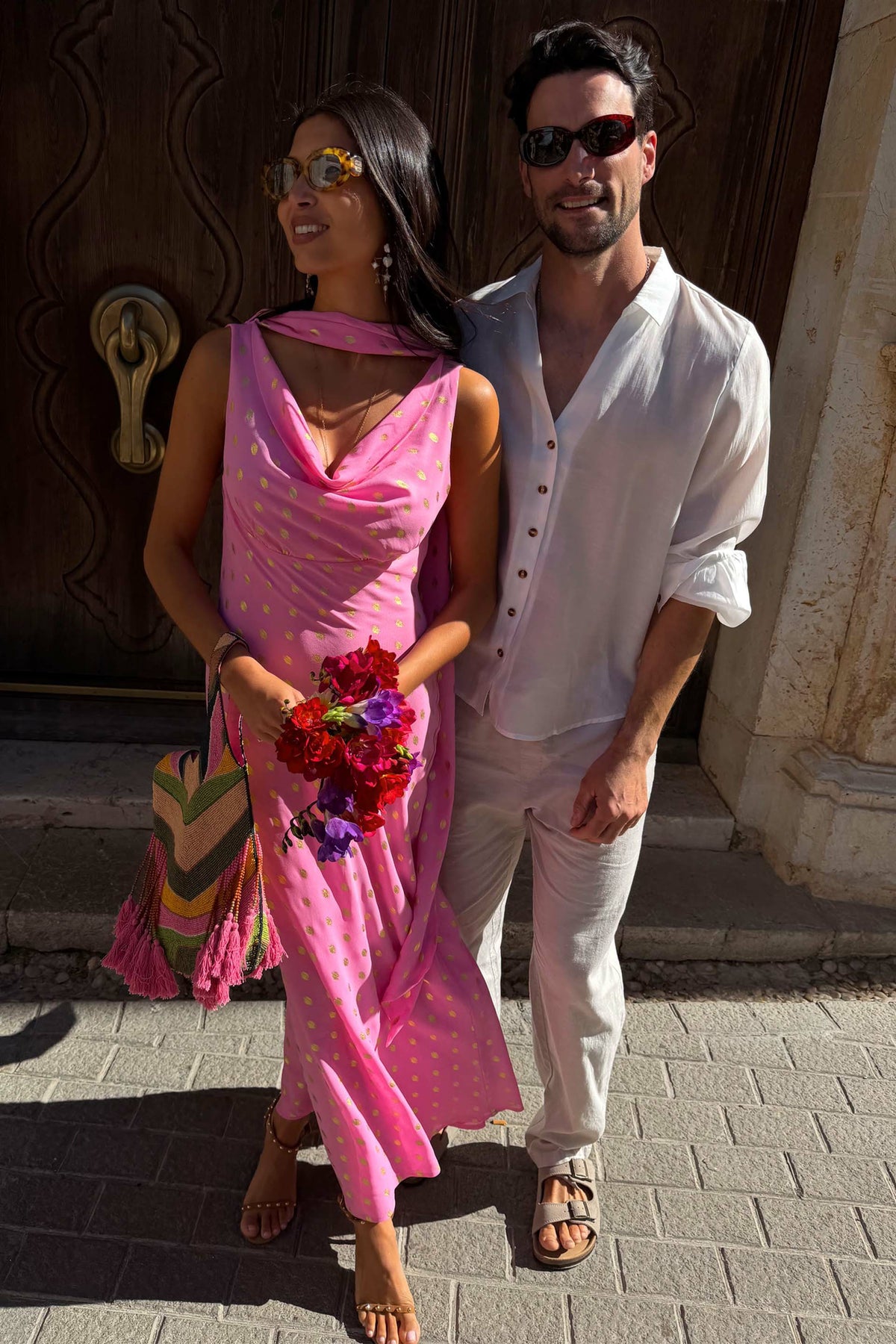 Pink Sophie Dress with Gold Fleck | Never Fully Dressed Value