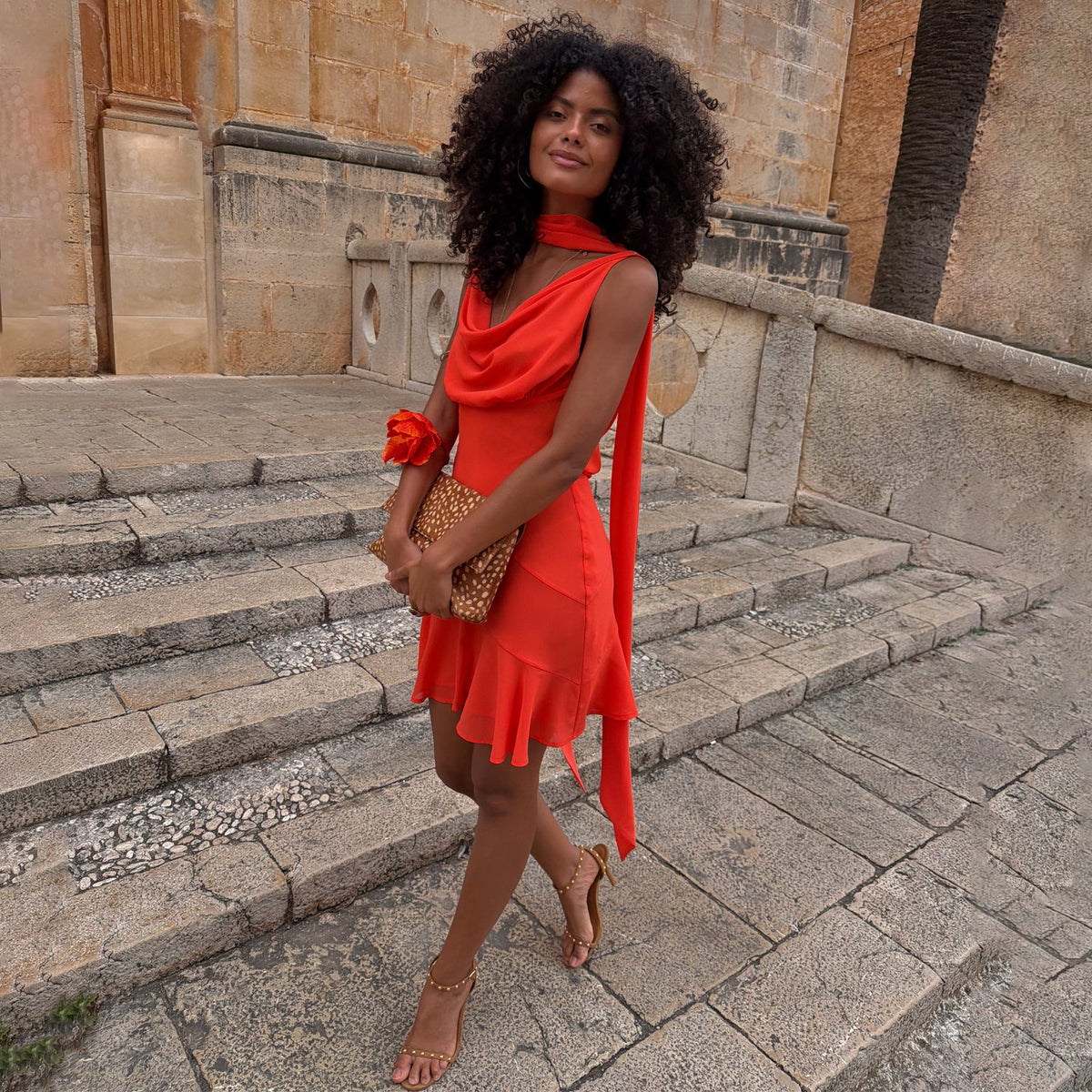 Tomato Mini Sophie Dress | Never Fully Dressed New