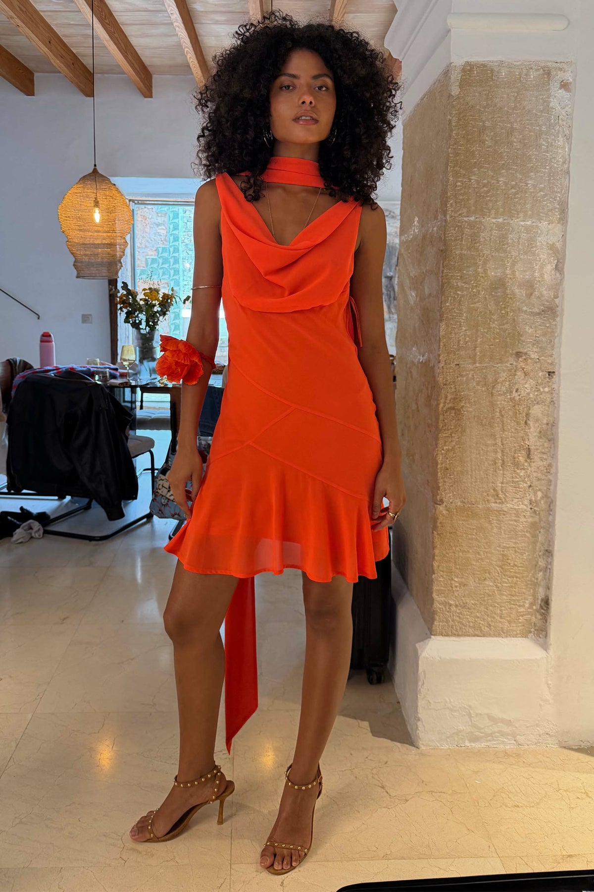 Tomato Mini Sophie Dress | Never Fully Dressed New