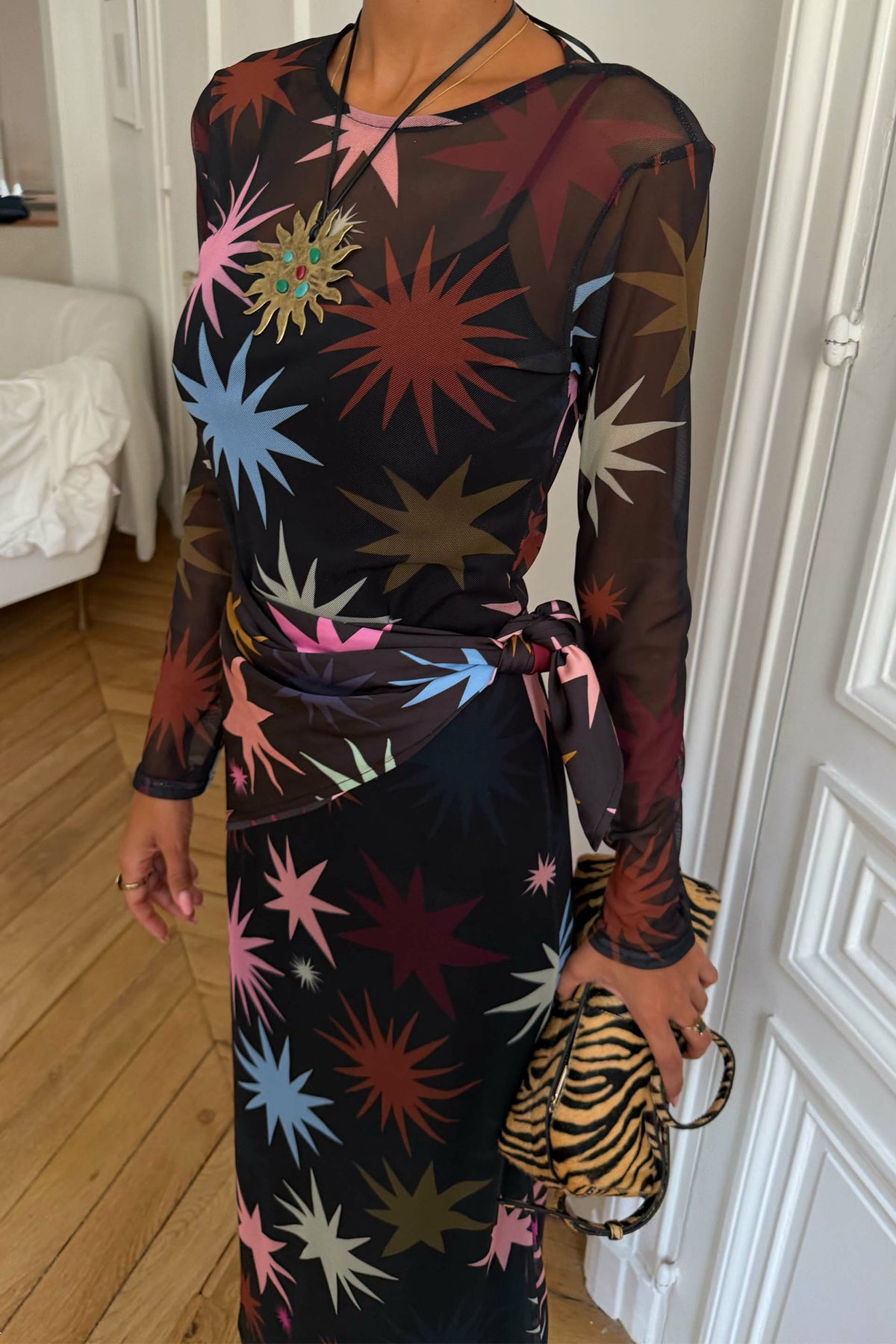 Star Soho Midi Mesh Dress Petite | Never Fully Dressed Smart Buy
