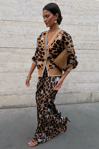 Heart Leopard Dorris Skirt Petite | Never Fully Dressed Popular