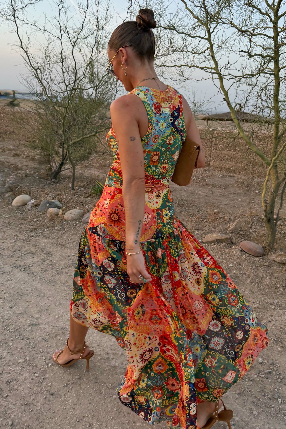 Tapestry Asymmetrical Maxi Skirt Petite | Never Fully Dressed Quality
