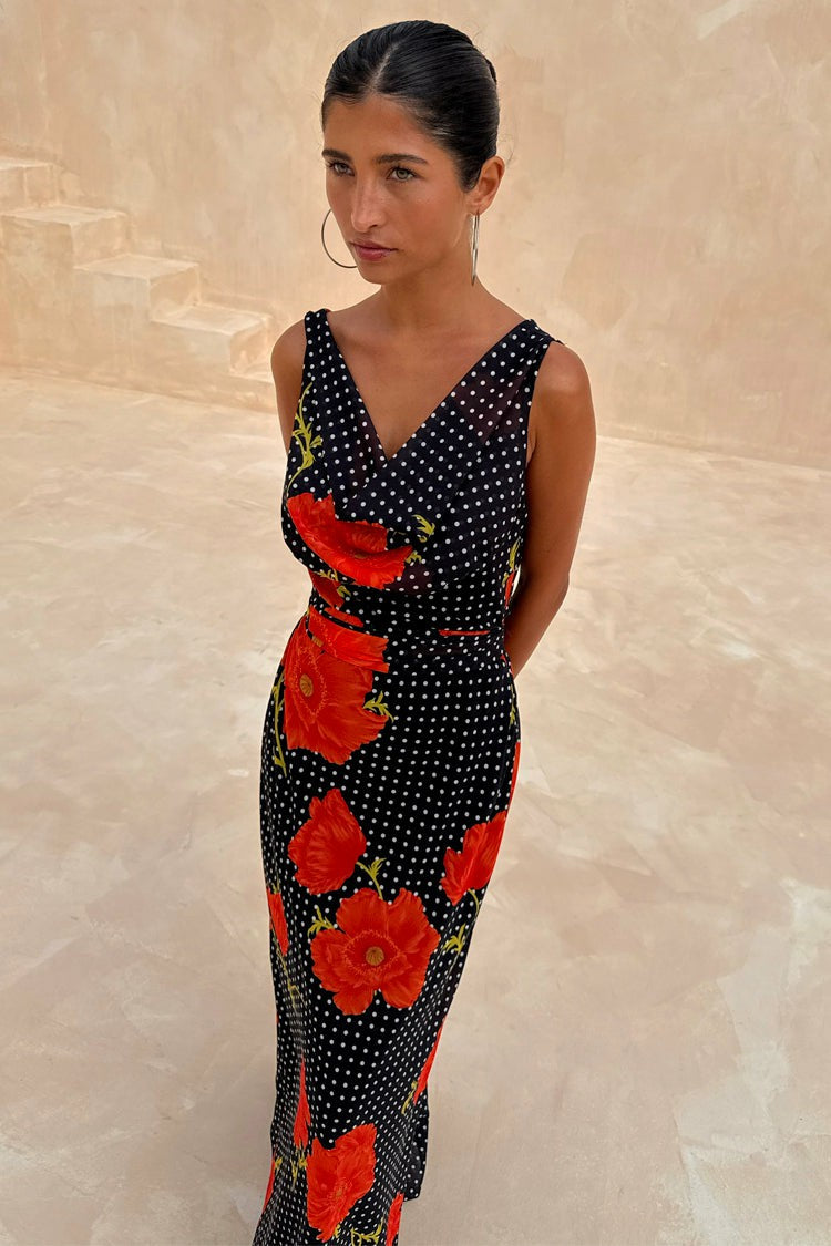 Black Poppy Sophie Dress Petite | Never Fully Dressed Premium