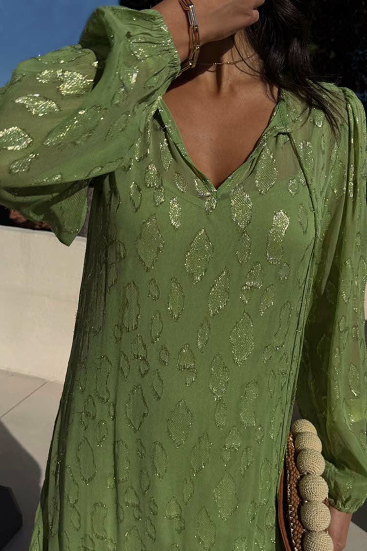 Green Jacquard Harmony Dress Petite | Never Fully Dressed Popular