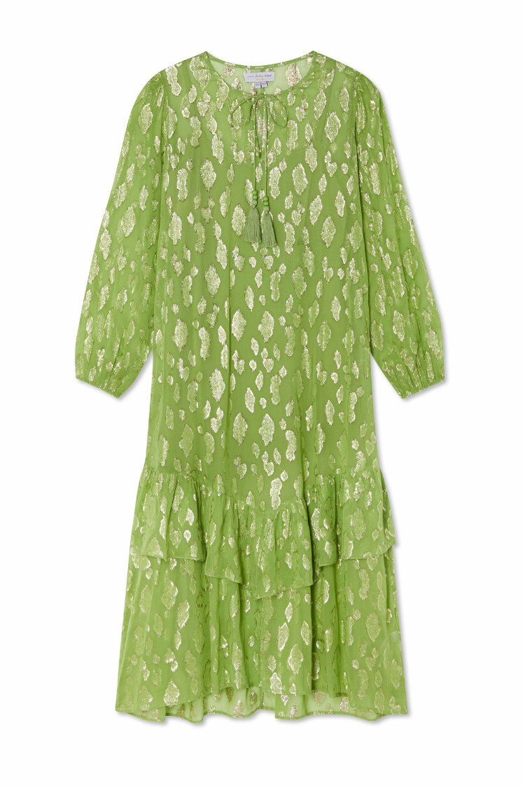 Green Jacquard Harmony Dress Petite | Never Fully Dressed Popular