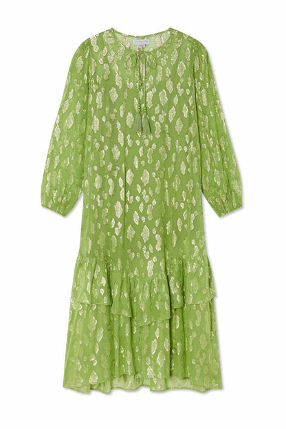 Green Jacquard Harmony Dress Petite | Never Fully Dressed Popular