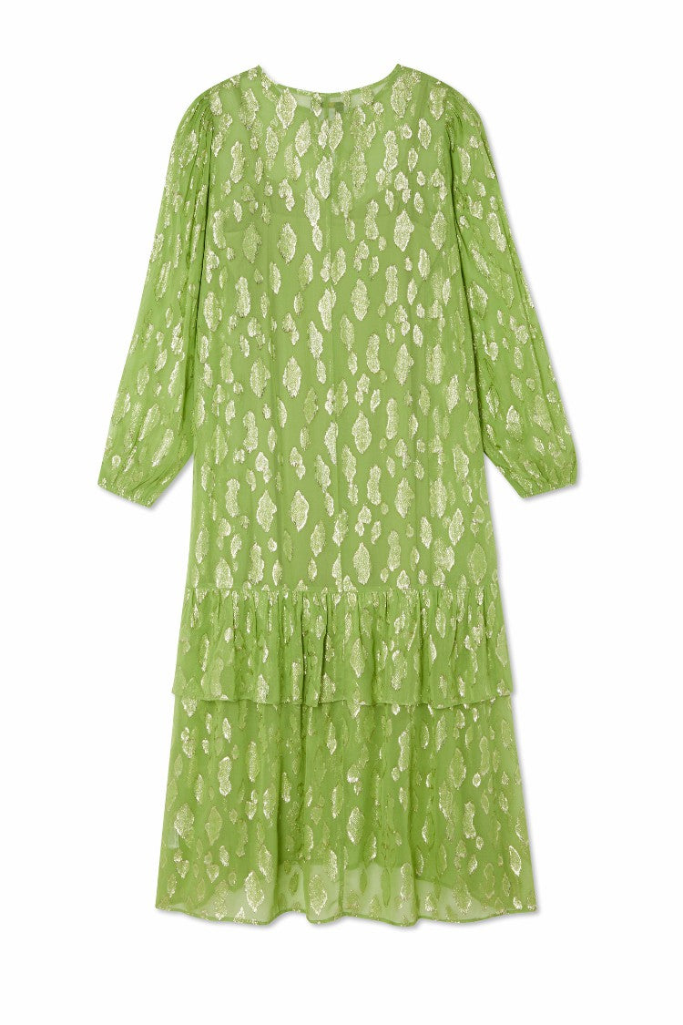 Green Jacquard Harmony Dress Petite | Never Fully Dressed Popular