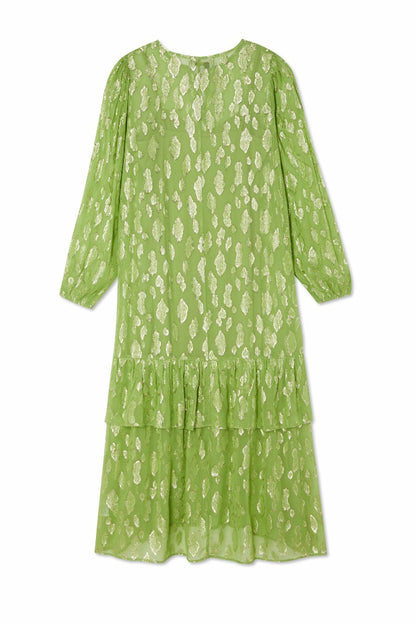 Green Jacquard Harmony Dress Petite | Never Fully Dressed Popular